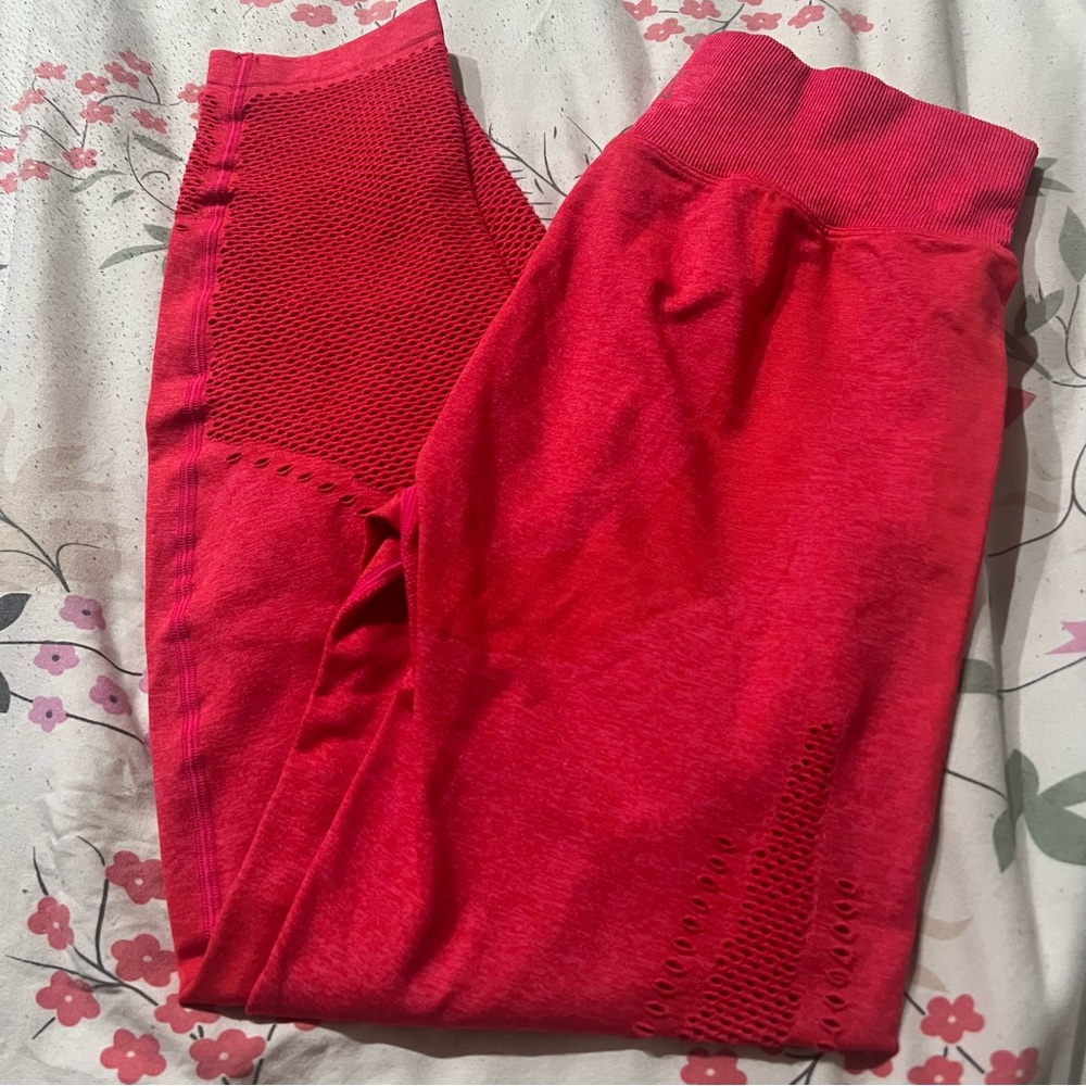 PINK Victoria's Secret Vibrant Red Leggings